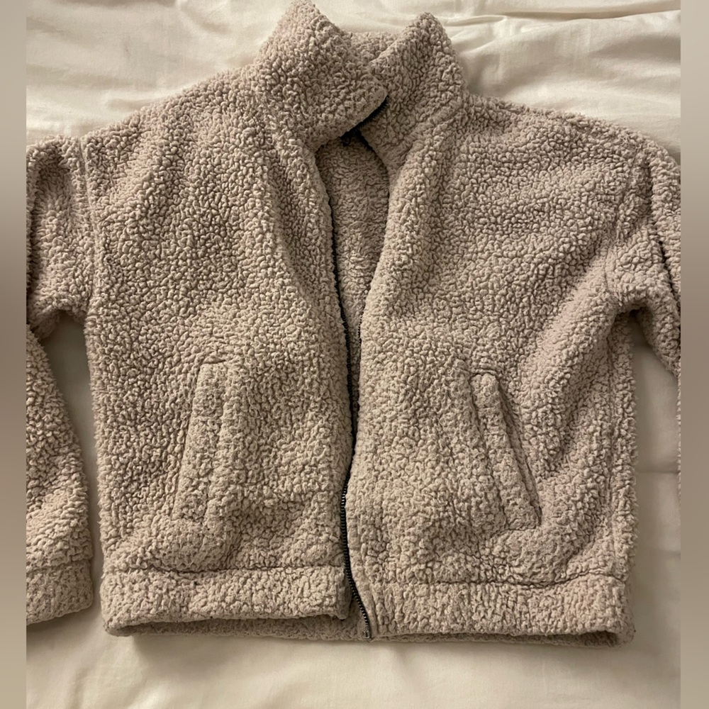 American Eagle teddy jacket size XS